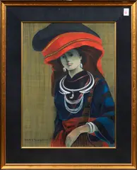 Untitled by Mai Long, Pastel on paper, sold Feb 2024