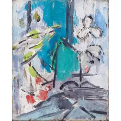 Interior by Harry Bowden, 1942, oil on canvas, sold Mar 2024