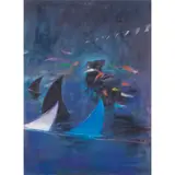 Untitled by Ron Westman, oil on paper, sold Mar 2024