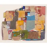 Untitled by Philip Sultz, collage with paper and paint, sold Mar 2024