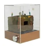 The Tomb of Robinson Crusoe - Neo Colonialist by Charles Mingus Ill, 1985, mixed media assemblage with electrical components in plexiglass box, sold Mar 2024