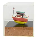 The Tomb Boat by Charles Mingus Ill, 1985, mixed media assemblage in plexiglass box, sold Mar 2024