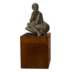 The Woman by Eric Goulder, 1992, bronze sculpture, sold Mar 2024