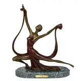 Untitled by Ferdinand Preiss, bronze sculpture on a stone base, sold Mar 2024