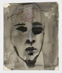 Portrait II by Nelson Makamo, watercolour, sold May 2026