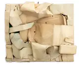 Manipulated Metal Assemblage on Board by Domenick Capobianco, Collage, sold Jun 2025