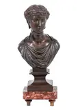 Untitled by Jean-Jules Salmson, 1800s, Bronze Bust, sold Jun 2025