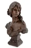 Untitled by Emmanuel Villanis, Bronze Bust, sold Jun 2025