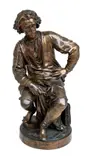 Sir Anthony Van Dyck by Jean-Jules Salmson, Bronze Sculpture, sold Jun 2025