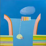 Een Droom" [The Dream] by Jos Jans, 1972, Oil on Canvas, sold Jun 2025