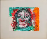 Abstract Portrait of a Woman by Nahum Tschacbasov, 1982, Oil on Paper, sold Jun 2025