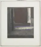 Untitled (Black and Purple Composition) by Esteban Vicente, Mixed Media on Paper, sold Jul 2025