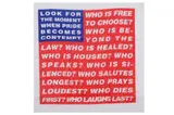 Untitled by Barbara Kruger, screenprint, offered Jun 2022