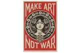Untitled by Shepard Fairey, screenprint, offered Jun 2022