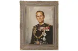 Duke of edinburgh by fritz haferland (german, 20th century) by Portrait Of Prince Philip, oil on canvas, offered May 2022