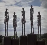 Realise Bronze Signed and numbered from edition of 49 Each figure approximately 135cm high, 30cm wide, 30 cm deep On view at: The Sculpture Park by Ann Vrielinck, Bronze, sold Jul 2019
