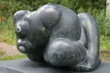 Hills of the North Rejoice Black Kilkenny Limestone 138cm high, 91cm wide excluding plinth; 204cm high, 102cm wide overall On view at: The Sculpture Park by Nicolas Moreton Arbs, sculpture, offered Jul 2019
