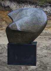 Chiltern Form by Keith McCarter, Patinated bronze, with title plate, offered Jul 2019