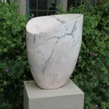 Solitude Marble and pewter 180cm high, 45cm wide, 30cm deep On view at: The Sculpture Park by Peter Brooke-Ball Arbs, Marble and pewter, offered Jul 2019