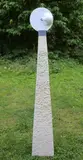 Vanishing Point Carved white marble on limestone plinth; unique 183cm high, 30cm wide, 20cm deep On view at: The Sculpture Park by Jonathan Loxley, Carved white marble on limestone plinth; unique, sold Jul 2019