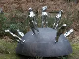 Changing Stainless Steel and Copper Signed and dated 16-5-07 Edition 2/8 233cm high, 385cm wide, 368cm deep On view at: The Sculpture Park by Wenqin Chen, Steel and Copper, sold Jul 2019