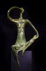 Repose by Isaac Kahn, Bronze with green patina Edition, offered Jul 2019