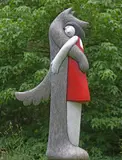 Strange Little Girl Marble and Slate Resin Signed and numbered, edition 1 of 12 181cm high, 97cm wide On view at: The Sculpture Park by Paul Smith, Marble and Slate Resin, sold Jul 2019