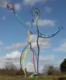 The Fighter Metal by Matt Lamb, sculpture, offered Jul 2019