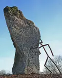 Just Deserts Cornish Granite and Mild Steel 360cm high, 300cm wide, 115cm deep On view at: The Sculpture Park by Tranquil Iron, Steel, offered Jul 2019