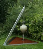 This Way To The Centre Of The Earth Bronze, Corten and Stainless Steel; unique Approximately 180cm high On view at: The Sculpture Park by Wilfred Pritchard, Bronze, Corten and Stainless Steel; unique Approximately, offered Jul 2019