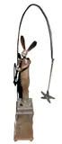 Fishing Luck Marine Bronze; unique 150cm high, 35cm wide, 35cm deep On view at: The Sculpture Park by Miguel Angel Martin del Campo Serrano, Bronze; unique, offered Jul 2019