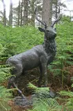 Standing Stag Bronze by John Cox, Bronze, signed and numbered from an edition of, offered Jul 2019