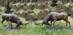 Untitled by John Cox, Bronze with a variegated red-brown patination The largest, offered Jul 2019
