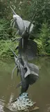 Sailfish, last quarter 20th century Patinated bronze 242cm high On view at: The Sculpture Park by John Cox, Patinated bronze, sold Jul 2019