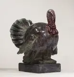 Dinde Patinated bronze by François Pompon, Patinated bronze, sold Jul 2019