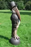 Stork in a hat Stoneware; unique 130cm high, 40cm wide On view at: The Sculpture Park by David Cooke, Stoneware; unique, sold Jul 2019