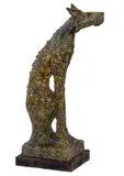 Dog Salt glazed stoneware; unique 81cm high, 39cm wide, 25cm deep On view at: The Sculpture Park by Ian Gregory, sculpture, offered Jul 2019