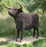 Longhorn Steel and Wood 155cm high, 190cm wide, 73cm deep On view at: The Sculpture Park by David Mayne, Steel and Wood, offered Jul 2019