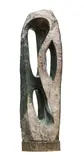 Huge Homage to Hepworth Opalstone 192cm high, 61cm wide, 48cm deep On view at: The Sculpture Park by Biggie Chikodzi, sculpture, sold Jul 2019