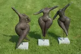 Freedom of Movement 1, 2 and 3 Bronze on Stone Bases by Mieke De Weerdt, Bronze on Stone Bases, signed and, offered Jul 2019