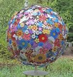 Large Pollination Bees & Butterflies Stainless steel and anodised aluminium Edition of 5 135cm diameter On view at: Dreweatts Donnington Priory by Ruth Moilliet, sculpture, offered Jul 2019
