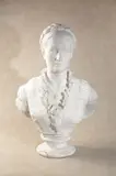 A sculpted white marble bust of a lady by Tito Angelini, sculpture, offered Jun 2019