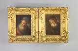 Portraits of bearded menOil on wooden panel by Christian Wilhelm Ernest Dietrich, Oil on wooden panel, sold Jun 2021