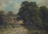 A Cottage at Barrow on Trentoil on canvassigned and dated '73 by George Turner, oil on canvas, sold Jun 2021