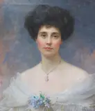 Untitled by Edward Hughes, 1905, oil on canvas, sold Jun 2021