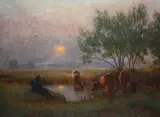 Untitled by Owen Baxter Morgan, oil on canvas, sold Jun 2021