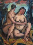Untitled by Robert Baker, Oil on canvas, sold Jun 2021