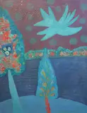Untitled by Halima Nalecz, Oil on canvas, sold Jun 2021