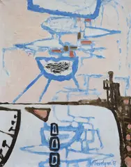 Untitled by Julian Trevelyan, Oil on canvas, sold Jun 2021