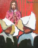 Nuns and Musicoil on boardsigned50 by Donald McIntyre, oil on board, sold Jun 2021